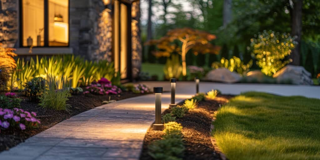 Landscaping upgrades that increase your home value - outdoor solar lighting for walkways